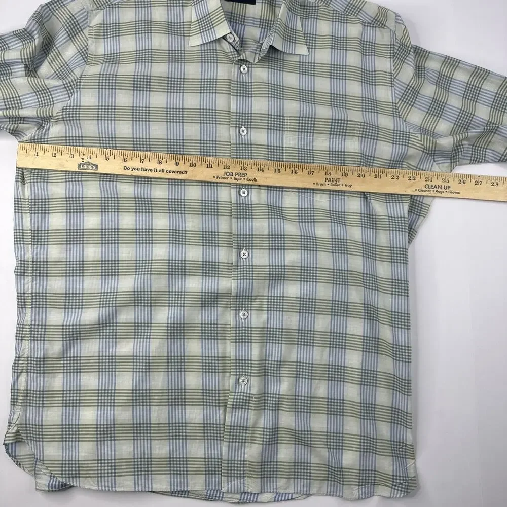 Calder Carmel Limited Edition Multicolor Plaid Button Down Shirt Large 1/150 - Picture 9 of 14